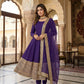 Roman Silk Embroidered Anarkali Set