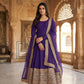 Roman Silk Embroidered Anarkali Set