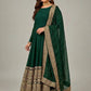 Roman Silk Embroidered Anarkali Set