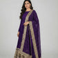 Roman Silk Embroidered Anarkali Set