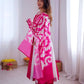 Roman Silk Embroidered Gown Set
