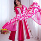 Roman Silk Embroidered Gown Set