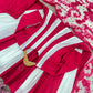 Roman Silk Embroidered Gown Set