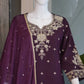 Roman Silk Embroidered Kurta Palazzo Set