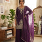 Roman Silk Embroidered Kurta Palazzo Set
