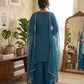 Roman Silk Embroidered Kurta Palazzo Set