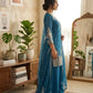 Roman Silk Embroidered Kurta Palazzo Set