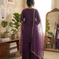 Roman Silk Embroidered Kurta Palazzo Set