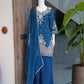 Roman Silk Embroidered Kurta Palazzo Set