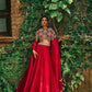 Roman Silk Embroidered Lehenga Set for Wedding and Festive Wear