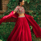 Roman Silk Embroidered Lehenga Set for Wedding and Festive Wear