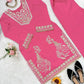 Roman Silk Embroidered Sharara Set with Mirror & Sequence Work