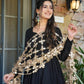 Roman Silk Gown Palazzo Set With Mirror Work Dupatta
