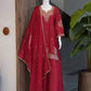 Roman Two Tone Embroidered Kurta Palazzo Set