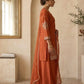 Roman Two Tone Embroidered Kurta Palazzo Set