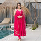 Romansilk Chanderi Anarkali Set with Dupatta and Pant – Mirror Lace Detailing