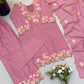 Rose Cutwork Floral Sharara