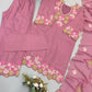 Rose Cutwork Floral Sharara