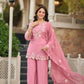 Rose Cutwork Floral Sharara