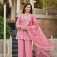 Rose Cutwork Floral Sharara