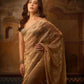 Rose Gold Silk Embroidered Saree with Designer Blouse