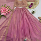 Rose Gold Two Tone Silk Lehenga Set for Wedding and Festive Wear (1 Dress 4 Way to Wear)