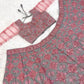 Rose Grey Floral Lehenga Set