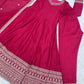 Royal Blooming Vichitra Silk Anarkali Set for Festive and Wedding Wear