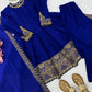Royal Blue Celebrity inspired Gota Anarkali Gown set