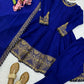 Royal Blue Celebrity inspired Gota Anarkali Gown set