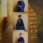 Royal Blue Celebrity inspired Gota Anarkali Gown set