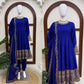 Royal Blue Celebrity inspired Gota Anarkali Gown set