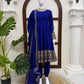 Royal Blue Celebrity inspired Gota Anarkali Gown set