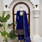 Royal Blue Celebrity inspired Gota Anarkali Gown set