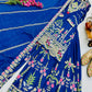 Royal Blue Chinon Silk Embroidered Sharara Suit with Dupatta – Heavy Sequence & Thread Work