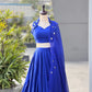 Royal Blue Mirror Lehenga