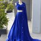 Royal Blue Mirror Lehenga