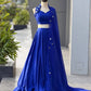 Royal Blue Mirror Lehenga