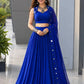 Royal Blue Mirror Lehenga