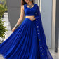 Royal Blue Mirror Lehenga