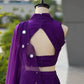 Royal Blue Mirror Lehenga