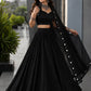 Royal Blue Mirror Lehenga