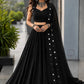Royal Blue Mirror Lehenga