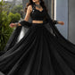 Royal Blue Mirror Lehenga