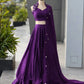 Royal Blue Mirror Lehenga