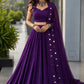 Royal Blue Mirror Lehenga
