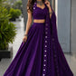 Royal Blue Mirror Lehenga