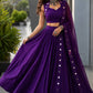 Royal Blue Mirror Lehenga