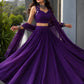 Royal Blue Mirror Lehenga