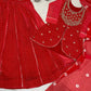 Royal Blue Printed Georgette Lehenga Set with Dupatta